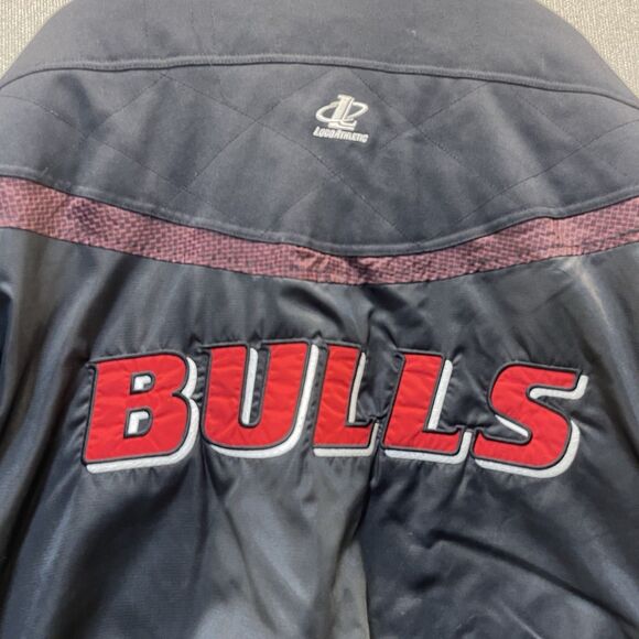 Vintage 90s Logo Athletic Chicago Bulls Jacket Coat Men's Medium NBA - Picture 10 of 11